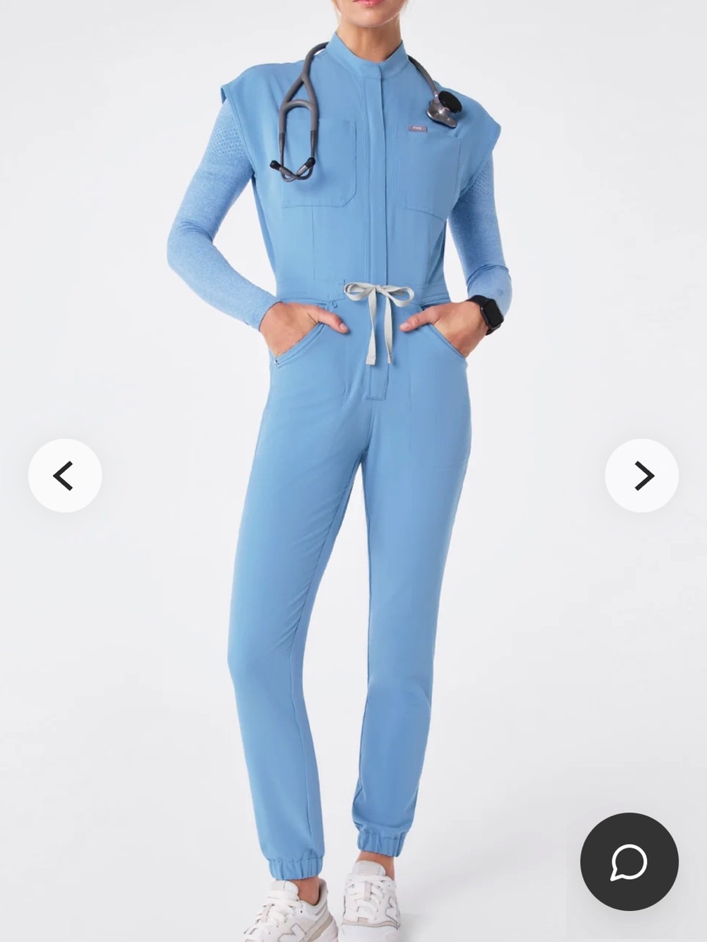 Rafaela Jogger ScrubJumpsuit™ Ciel